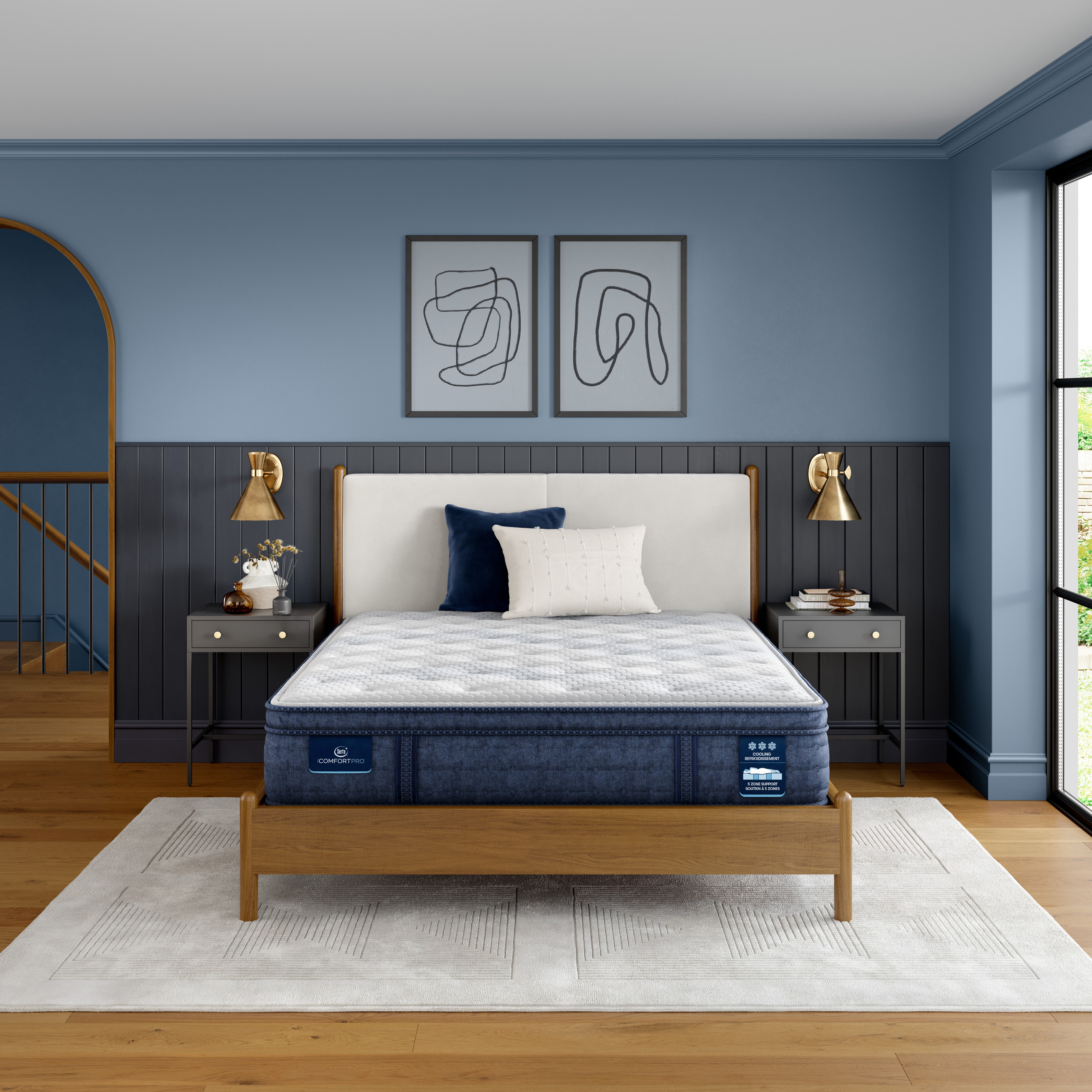 ONE OFF DEAL - 1 KING LEFT - Serta iComfort Pro Surrey Euro Top Plush