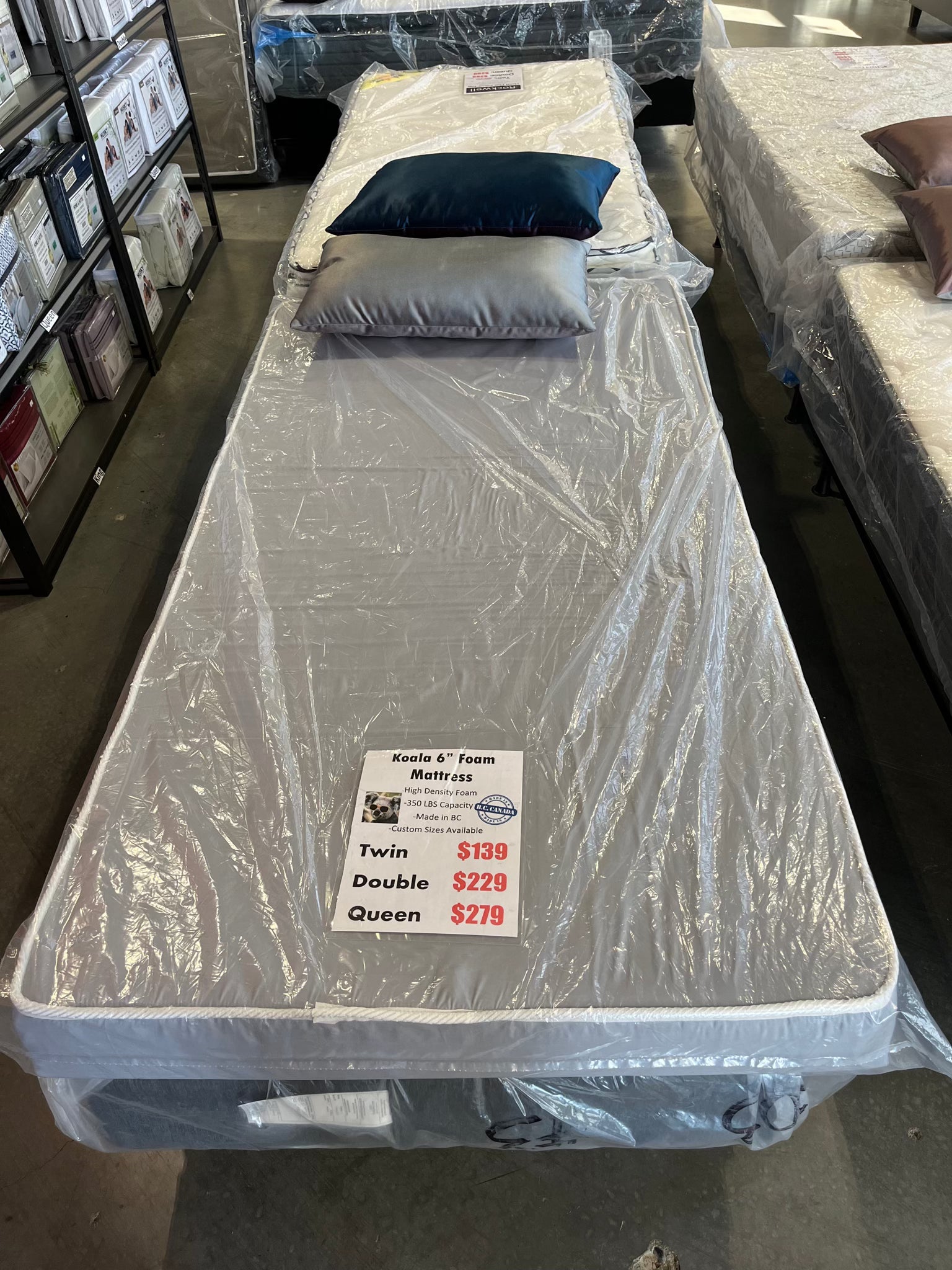 Koala 6" Foam Mattress at Mr. Liquidator Mattress Outlet Chilliwack BC