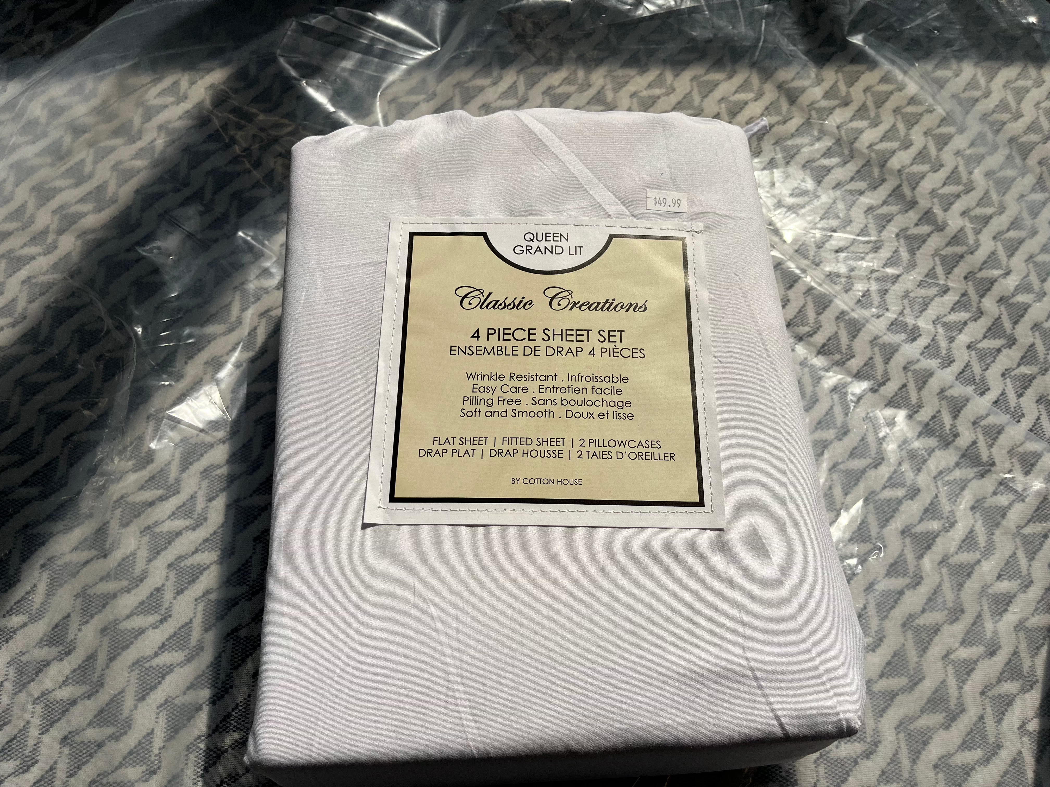 Classic Creations 4 pc Sheet Set