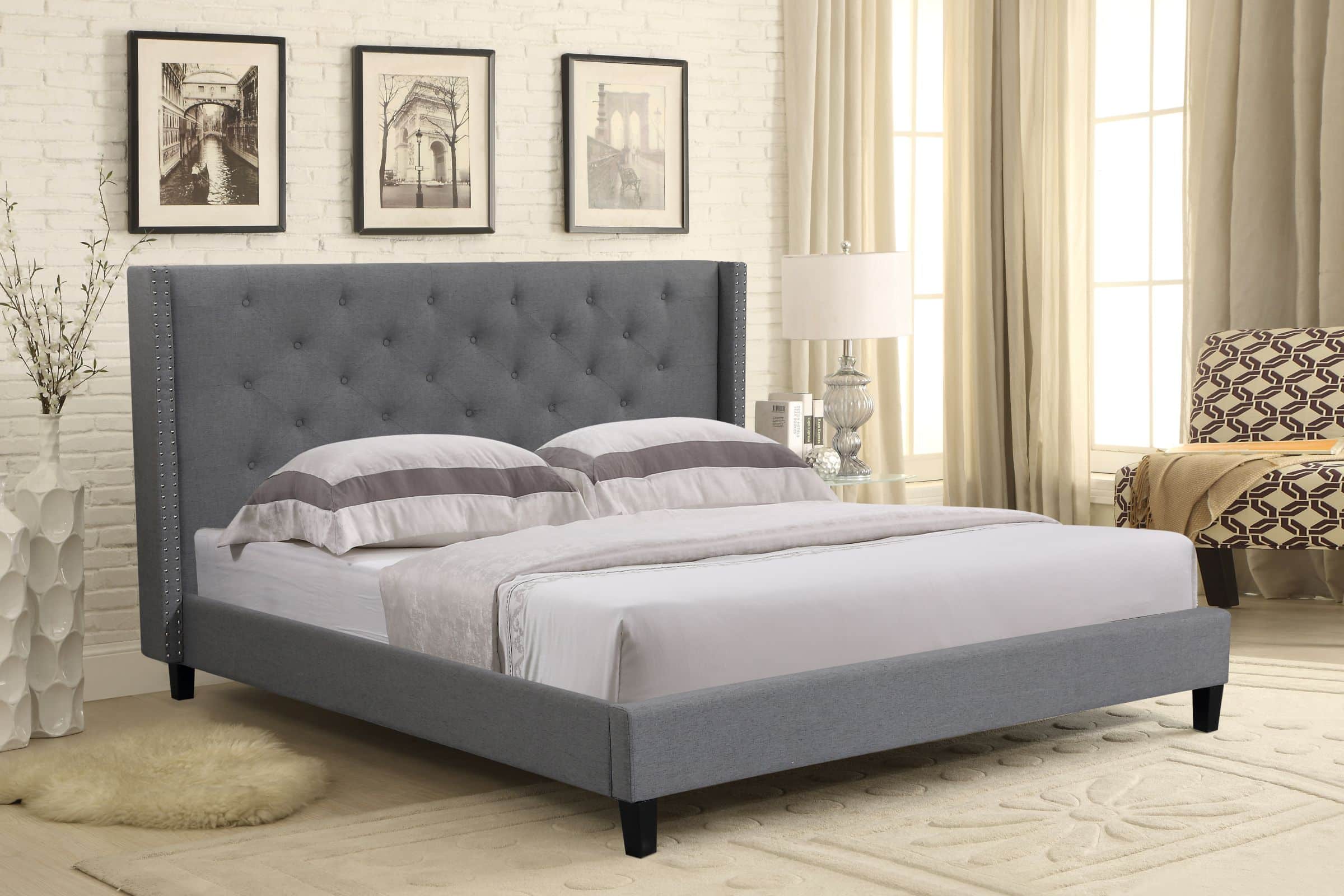 Megan – Upholstered Platform Bed