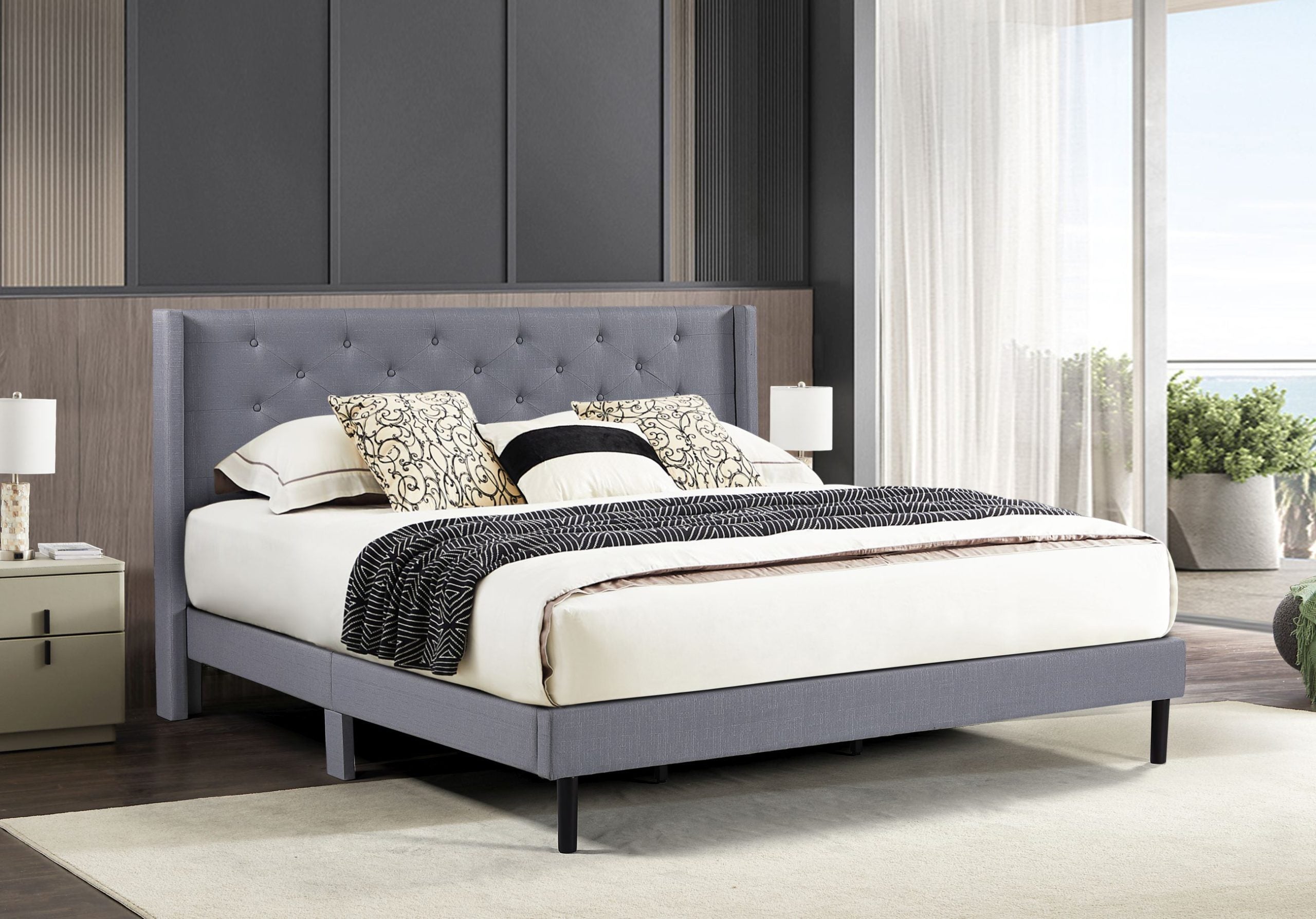 Lara – Upholstered Platform Bed