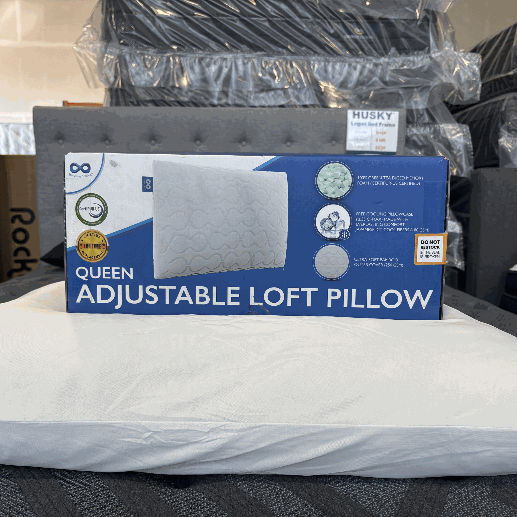 Adjustable Loft Memory Foam Pillow Bundle