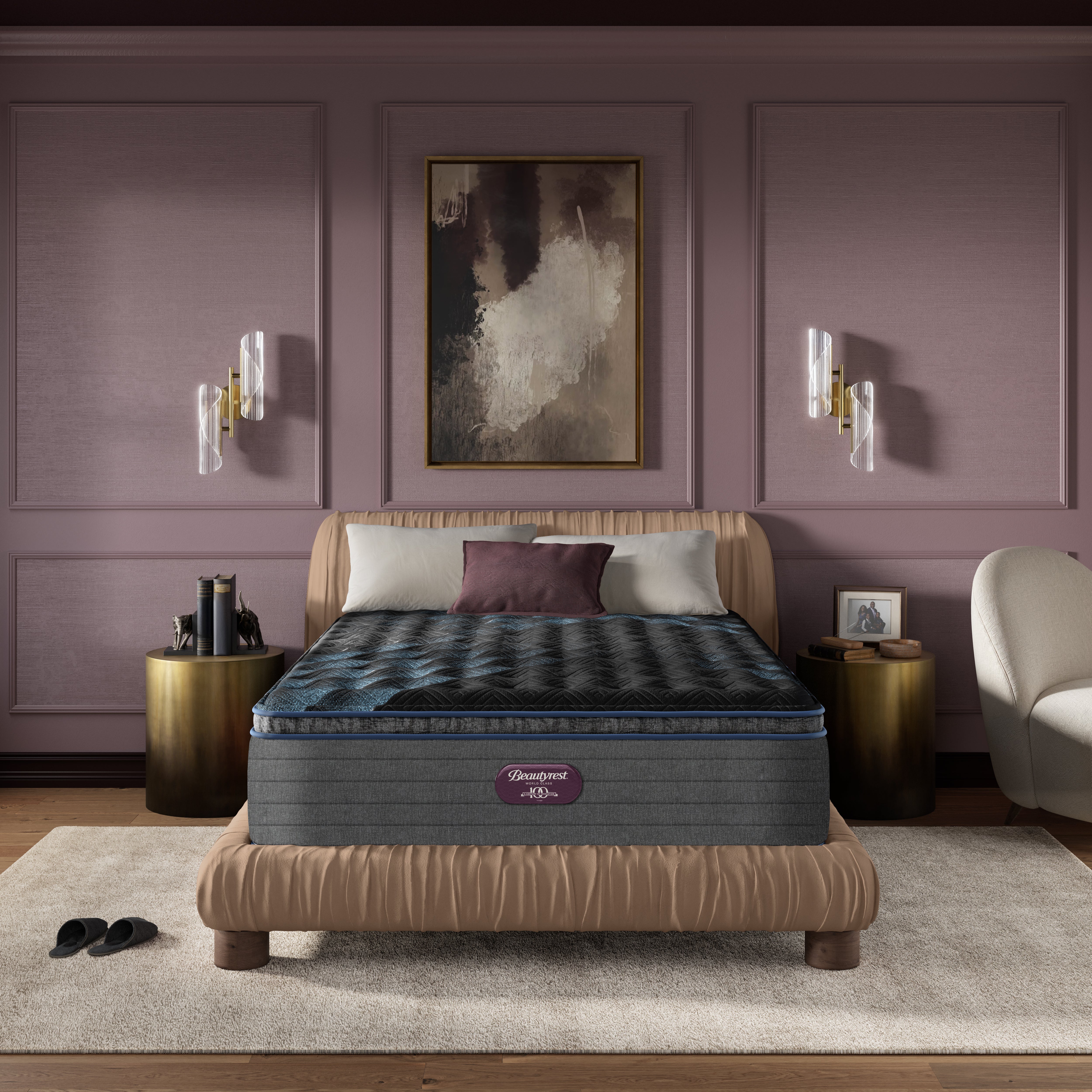 ONE OFF DEAL - 1 KING LEFT - Beautyrest World Class Ember Pillow Top Medium