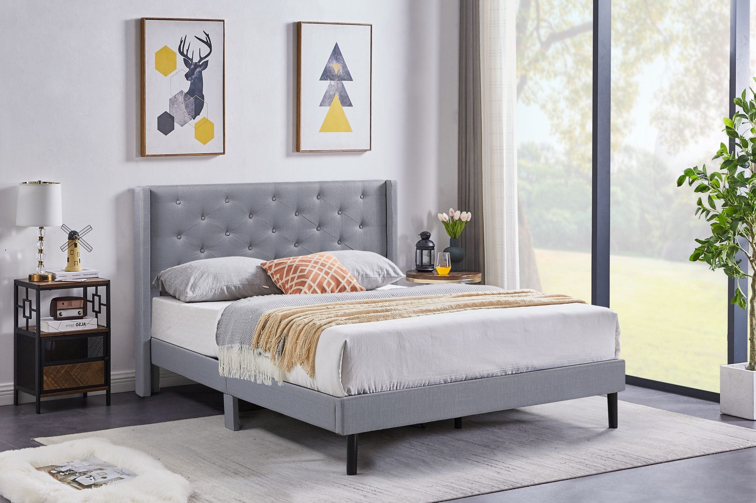 Lara – Upholstered Platform Bed