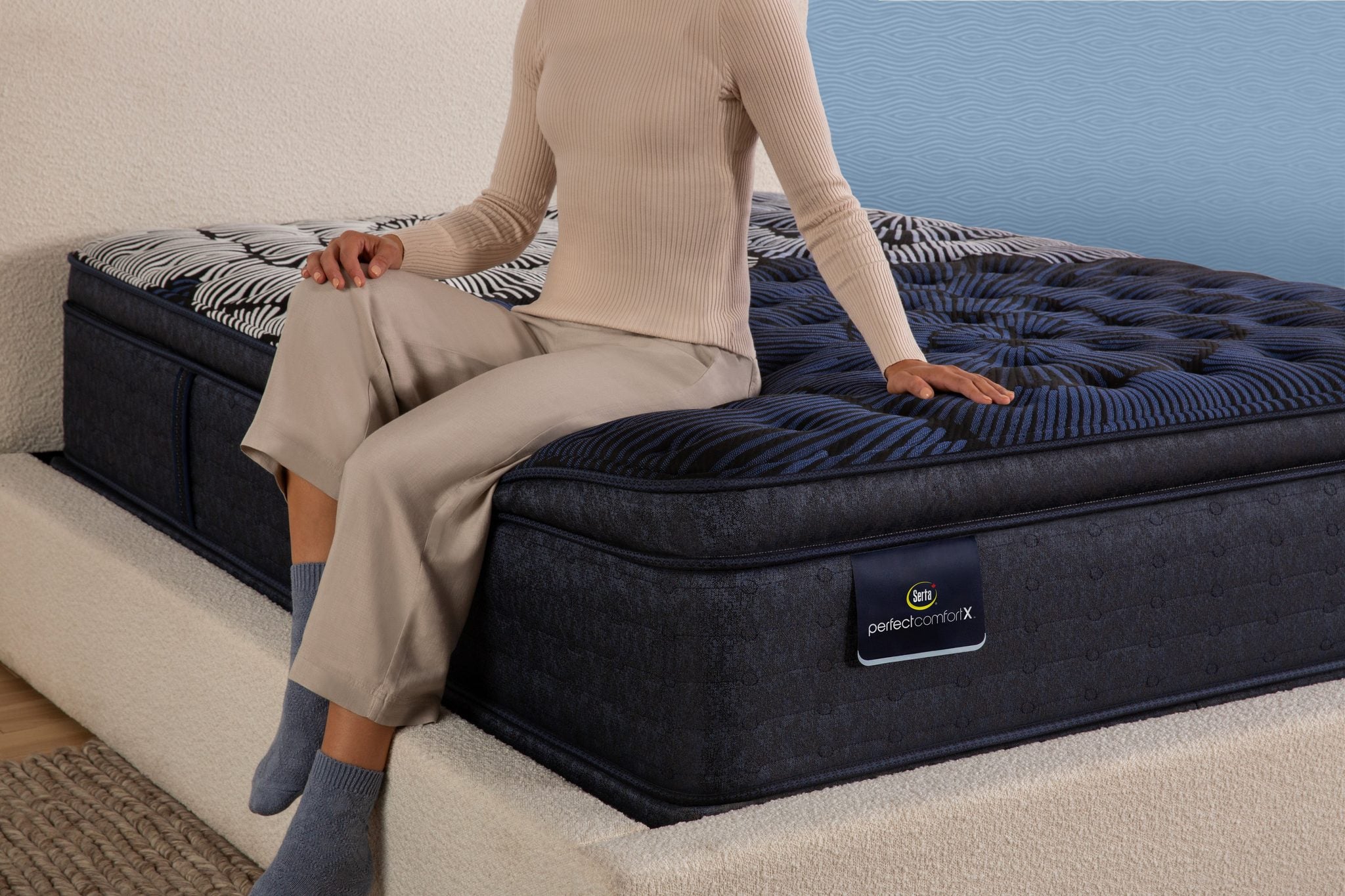 Serta PerfectcomfortX Remix Super Pillow Top Firm (image 4) - Mr. Liquidator authorized Serta dealer