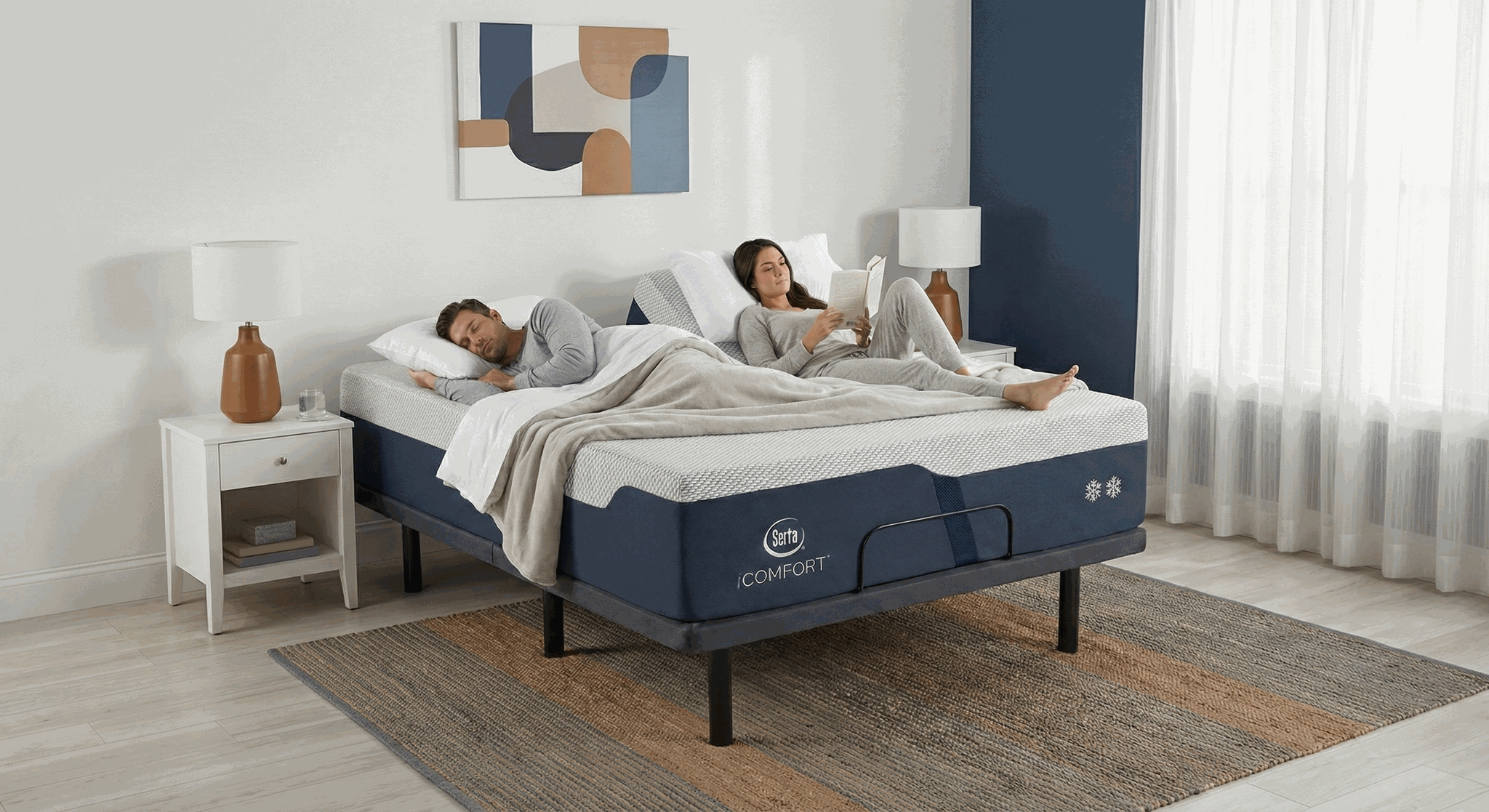 Serta iComfort Radiant Plush side view - Serta authorized dealer Chilliwack