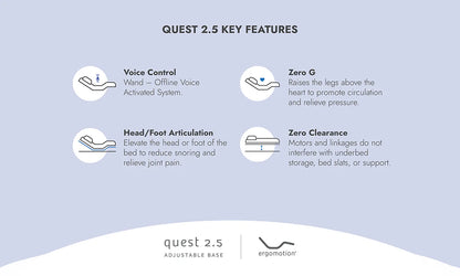 Ergomotion Quest 2.5 Adjustable Base
