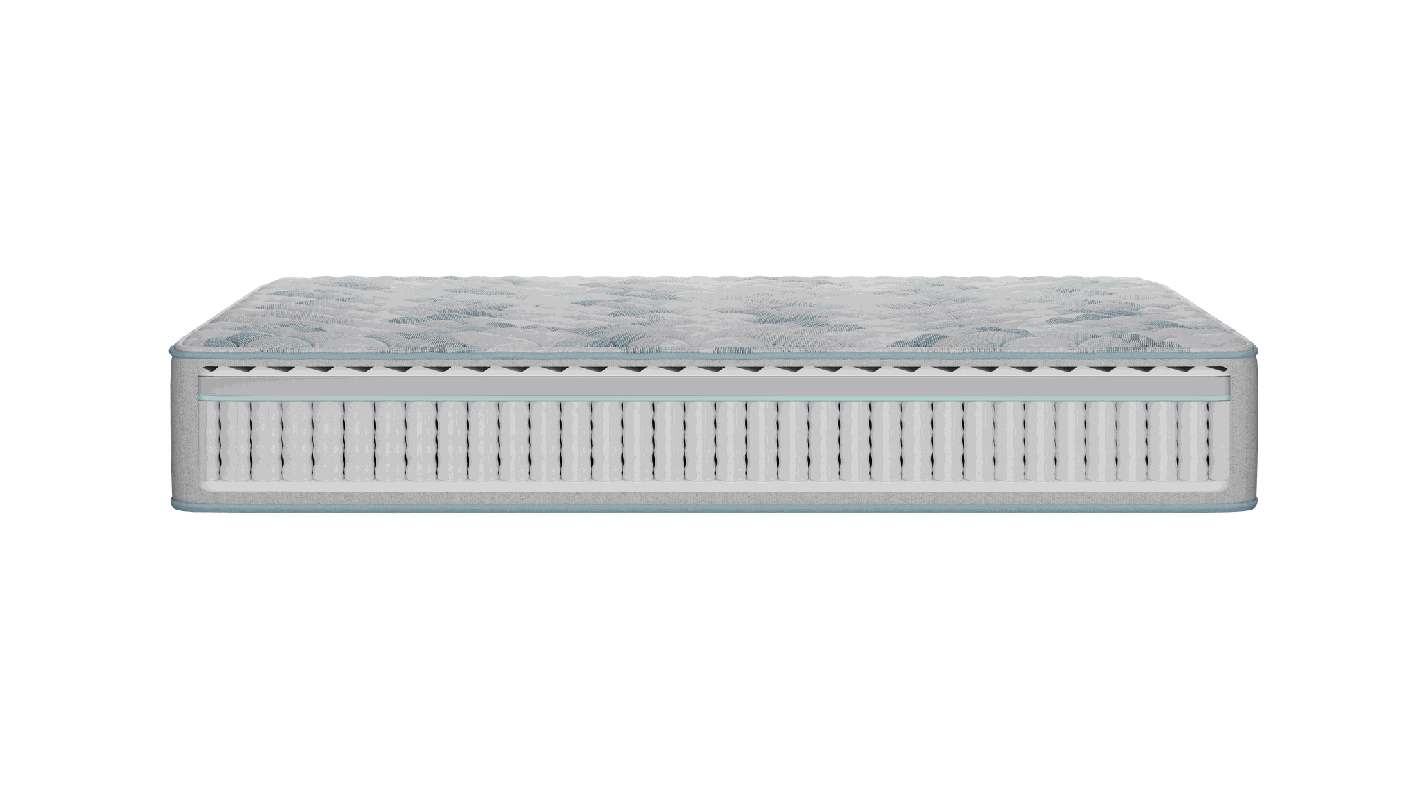 Beautysleep by Beautyrest Dr. Hard mattress Extra Firm side cutout view of pocketcoils