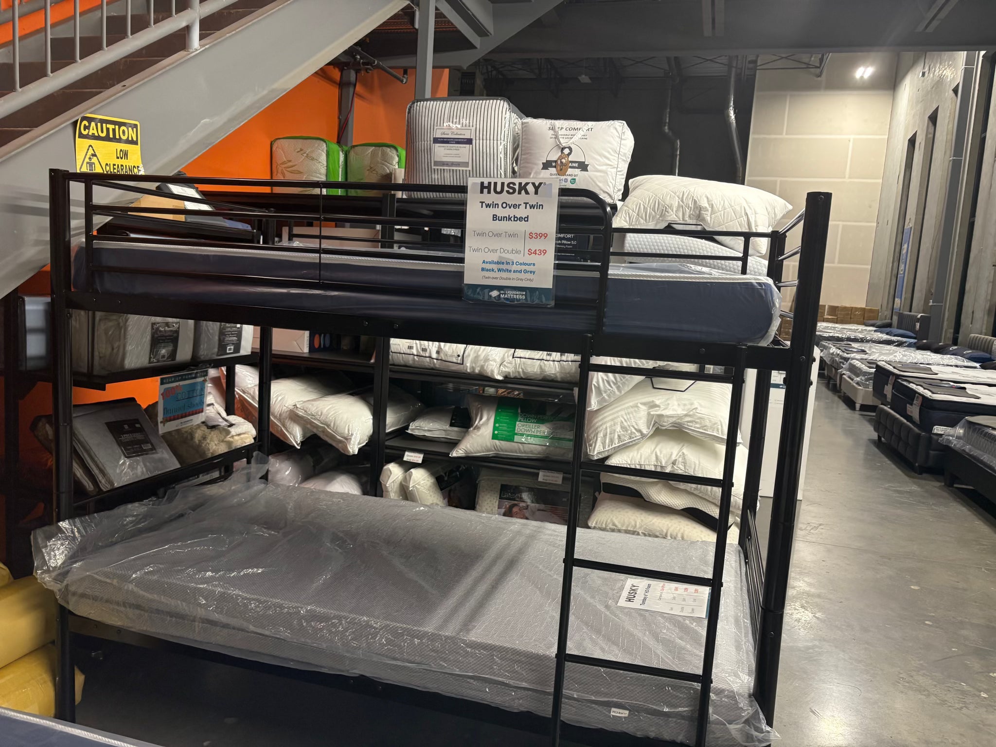 Husky Metal Bunk Bed side view - Husky authorized dealer Chilliwack