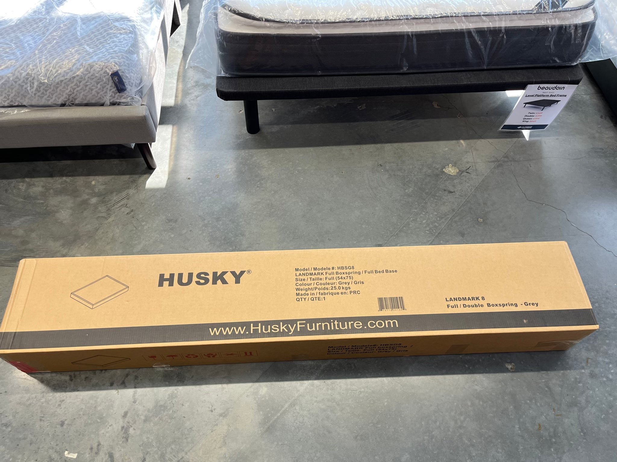 Landmark Boxspring detail - available at Mr. Liquidator Chilliwack